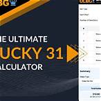 lucky 31 bet returns calculator